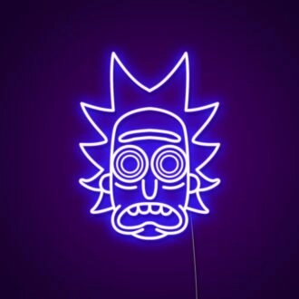 Psychedelisches Rick-Schild Neonschild Perfekt für Rick and Morty Fans