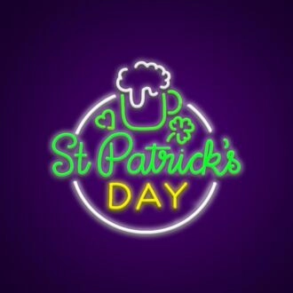 St Patricks Neon Sign Celebrate St. Patrick's Day with this sign