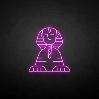 Sphinx' neon sign