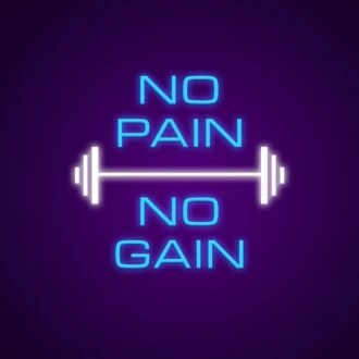 No Pain No Gain Neon Sign Perfect for fitness enthusiasts