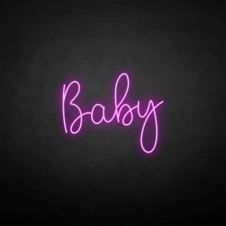 Baby3' neon sign