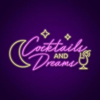 Cocktails And Dreams Sign Neon Sign Perfect for bars and lounges