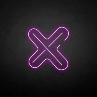 'Cross' neon sign