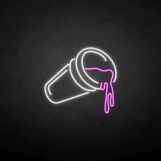 Spritzermuster Neonzeichen