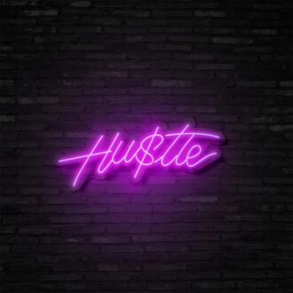 Hustle Neon Sign Inspire hard work and dedication