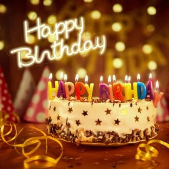Happy Birthday Neon Sign Party Celebrations