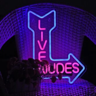 Live Nudes Room Neon Sign Bar Fun