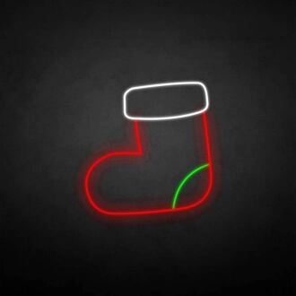 marry christmas-stocking2' neon sign