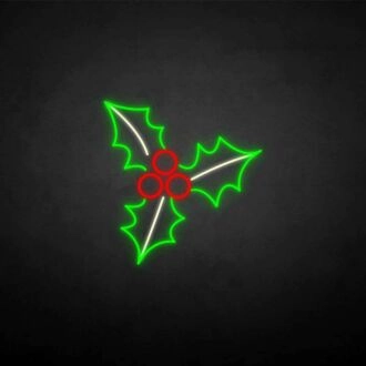 Frohe Weihnachten Mistelzweig Neonzeichen