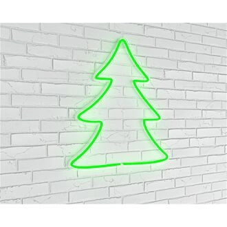 Erhellen Sie Ihre festliche Dekoration: Mini-Weihnachtsbaum LED-Neonschild für Zuhause, Büro und Feiertagsfeiern.