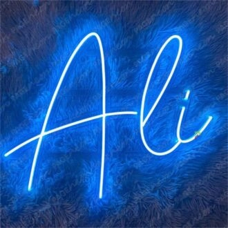 Brighten Up Your Space: Custom Ali LED Night Light Name LED Neon Sign for Home Decor, Office Vibes, and Memorable Celebrations.