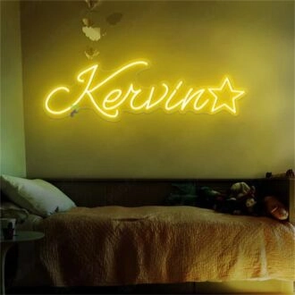 Light Up Your Life: Custom Kevin LED Night Light Name LED Neon Sign for Weddings, Bars, and Home Decor Ambiance