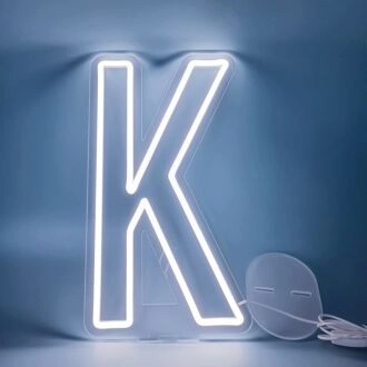 Brighten Your Celebrations and Spaces: Customized LED Neon Light Letter K for Birthdays, Weddings, and Bars.