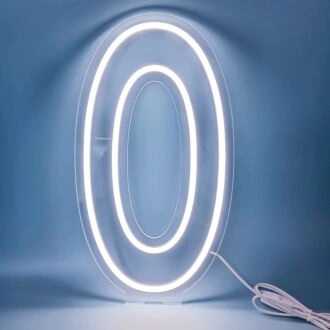 Brighten Your Spaces: Customized LED Neon Light Letter O LED Neon Sign Perfect for Weddings, Bars, and Office Decor.