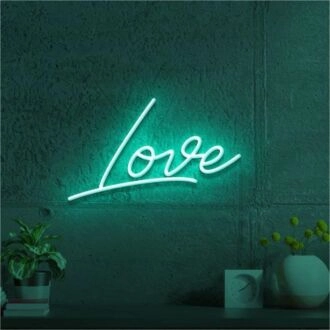 Brighten Your Wedding, Home, and Romantic Dinners with the Cute Love LED Neon Sign.