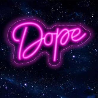 Transform your space into a vibrant oasis for home decor, bar ambiance, and celebratory events with Dope Deep Pink LED Neon Sign.