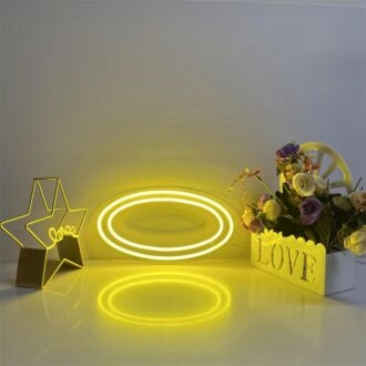 Fügen Sie Ihrem Raum einen göttlichen Glanz hinzu: Halo Of An Angel LED-Neonschild für Hochzeiten, Bars und gemütliche Wohnkultur.