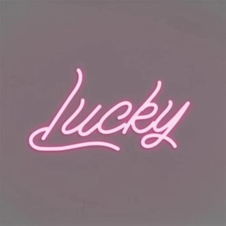 Brighten Up Your Space: Lucky LED Neon Sign Perfect for Home Decor, Office Ambiance, and Celebratory Events Like Weddings & Parties.