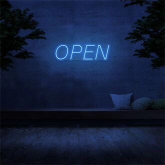 Brighten Up Your Store, Bar, or Café Ambiance with the Vibrant Open Business LED Neon Sign.