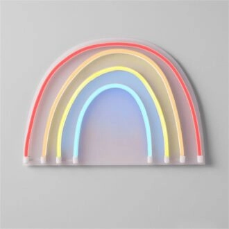 Brighten Up Your Child's Room, Play Area or Birthday Celebrations with Rainbow LED Neon Kids Wall Decor LED Neon Sign.