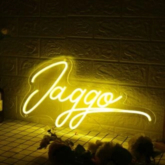 Jaggo Yellow Neon Sign