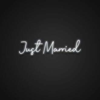 Just Married Neon Sign