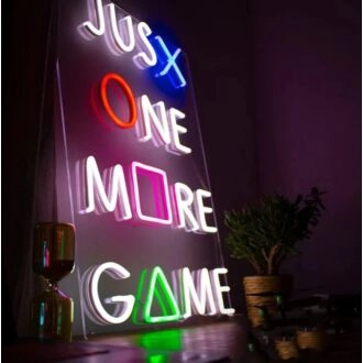 Just One More Game Neon Sign