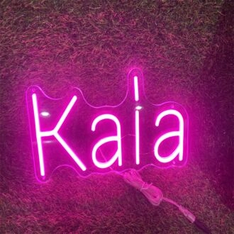 Brighten Up Your Space: Kaia Pink LED Neon Sign for Home Decor, Bars, and Romantic Weddings