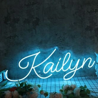 Kailyn Blue Neon Sign