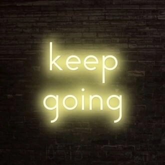 Keep Going Neon Sign perfect for motivational decor