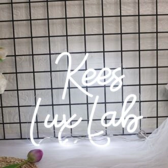 Kees Lux Lab White Neon Sign