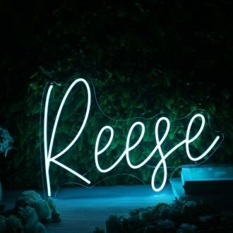 Reese Blue Neon Sign
