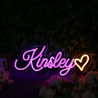 Kinsley Pink Neon Sign