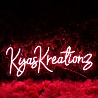 Kyas Kreations Red Neon Sign
