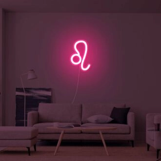 Leo Zodiac Neon Sign