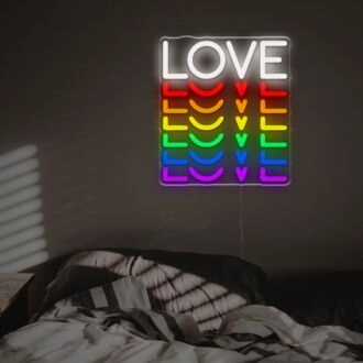 Brighten Your Space in Style: LGBTQ Love LED Neon Sign for Vibrant Weddings, Pride Celebrations, and Chic Home Décor