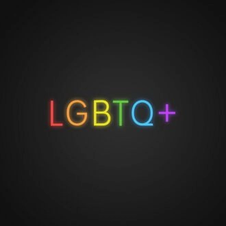 Lgbtq Neon Sign for Inclusive and Welcoming Spaces
