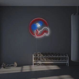 Lifting Dumbbells LED Neon Sign