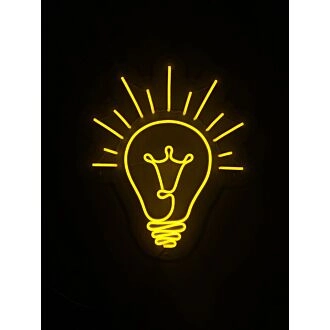 Light Bulb Neon Sign for Bright and Creative Spaces