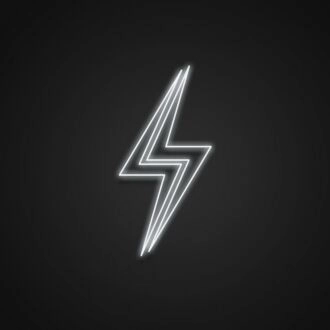 Lightning Bolt Neon Sign for Dynamic and Energetic Spaces