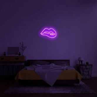 Lips Neon Sign for Artistic Decor