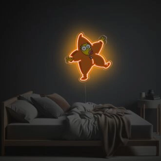 Brighten Up Your Space: Lisa Simpson With Star Suit LED Neon Acrylic Artwork, Perfect for Bars, Gaming Rooms, and Eclectic Home Decor.