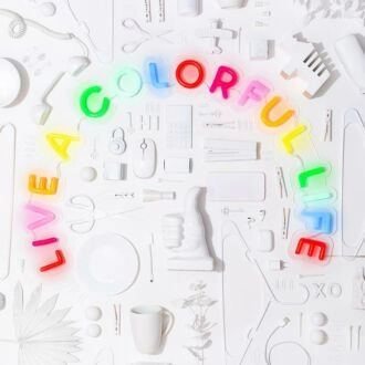 Live A Colorful Life Neon Sign brightens up living rooms