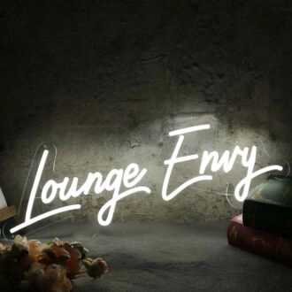 Lounge Envy White Neon Sign