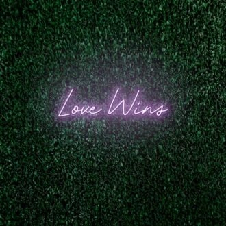 Love Wins LED Neon Sign