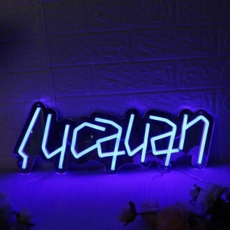 Lucauan Blue Neon Sign