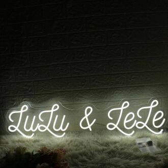 Lulu And Lele White Neon Sign