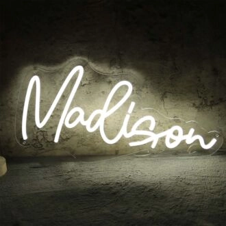 Madison Neon Name Sign for Personalized Decor