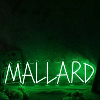 Mallarf Green Neon Sign