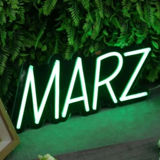 MARZ Green Neon Sign